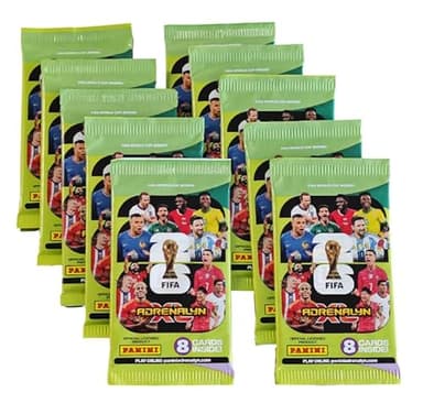 Panini World Cup 2026 Adrenalyn XL 10 Booster Packs Saison 26 Fussball Trading Cards und BB-Toy-Trades Toploader