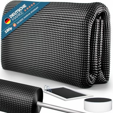 poolomio® Solarfolie Pool 376x178 cm rechteckig schwarz | Solarplane Poolabdeckung 180 µm zuschneidbar | Wärmedämmende Solarabdeckplane Poolplane Noppenfolie | Robustes Solar Cover