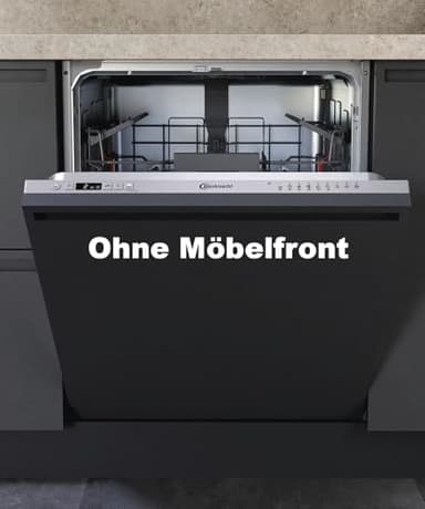 Bauknecht B2I HD524 AS Vollintegrierbarer Geschirrspüler/60 CM/Hygiene-Programm/Vollwasserschutz/Startzeitvorwahl/Selbstreinigungsprogramm aus Edelstahl