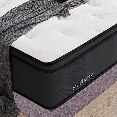 Suilong Luxus-Premium-Matratze 90x200x30cm Härte H3 H4, Produziert nach Deutschem Qualitätsstandard,1.000er 7-Zonen Tonnentaschenfederkernmatratze