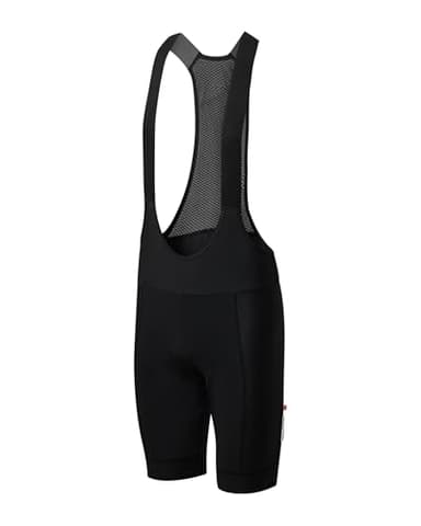 DANISH ENDURANCE Kurze Radlerhose Herren, Radsport-Trägerhosen, Fahrradhose mit Sitzpolster Schwarz L