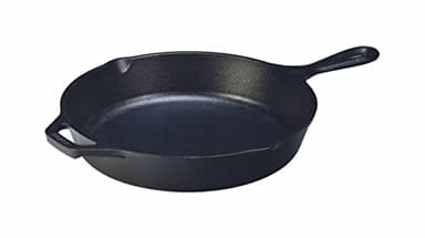 Lodge Bratpfanne Ø 30cm, Höhe 5cm, aus Gusseisen, rund mit Griff, schwarz (1 Stück)