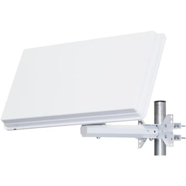 Selfsat H30 D1 – Kompakte SAT Flachantenne mit Single-LNB – Ideal für Balkon und Wohnmobil, Digital SAT Antenne für Astra 19.2° und Hotbird, Weiß