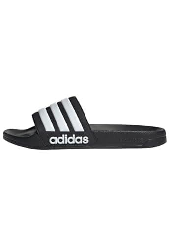 adidas Unisex Adilette Shower Slides, Core Black / Cloud White, 43 EU