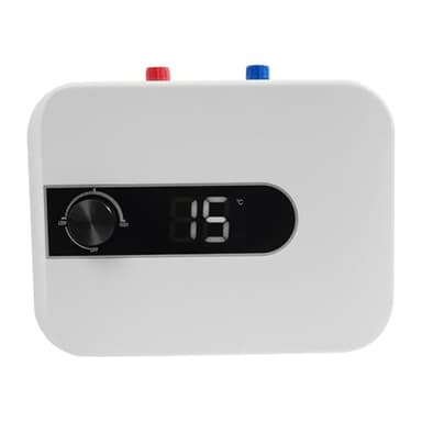 MINRS 6L Untertischboiler Wasserboiler Küche Elektro Warmwasserspeicher Speicher 1500W 220V Warmwasserboiler Durchlauferhitzer 30-65°C für Waschbecken, Küchen, Badezimmer
