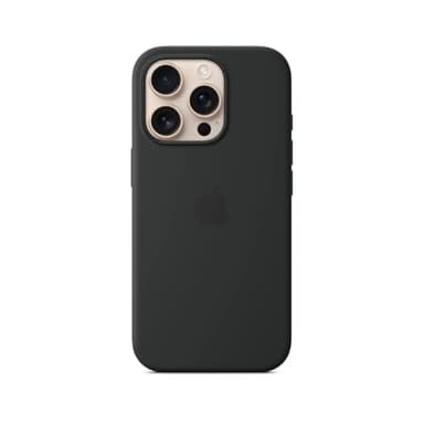 Apple iPhone 16 Pro Silikon Case mit MagSafe – Schwarz 