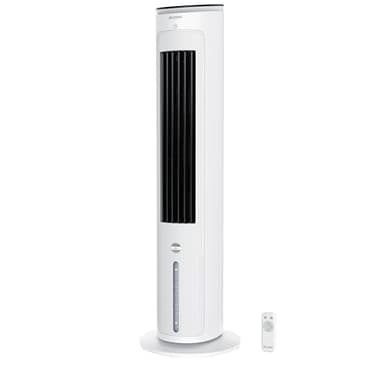 Brandson - Turmventilator mit Wasserkühlung - Preisträger 2026 - Verdunstungskühler - Luftkühler - Ventilator - mobile Klimaanlage ohne Abluftschlauch - 5 in 1 - leise - 4,7 L Wassertank - weiß