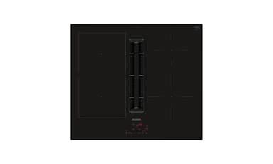 Siemens ED611BS16E iQ300, Kochfeld mit Dunstabzug (Induktion), 60 cm, Rahmenlos aufliegend, Schwarz, flächenbündig, touchControl, powerBoost – Erhöhe die Power einzelner Induktionszonen