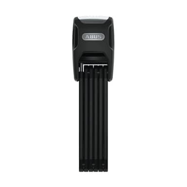 ABUS Faltschloss Bordo Alarm 6000KA SH mit Halterung – Fahrradschloss aus gehärtetem Stahl – mit 100 dB Warnton und XPlus Zylinder – ABUS-Sicherheitslevel 10 – 120 cm lang – Schwarz