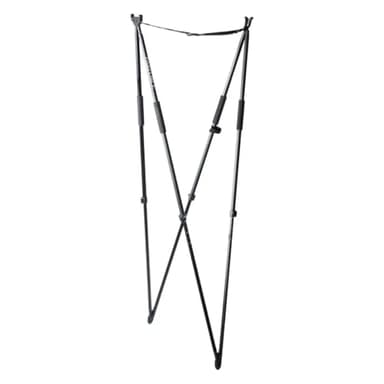 Zielstock – Höhenverstellbarer Vierbein-Zielstock aus Aluminium (95–175 cm), V-Gabel, 360° drehbar, gepolsterte Griffe, inkl. Tragetasche – Stabiler Schießstock für die Jagd