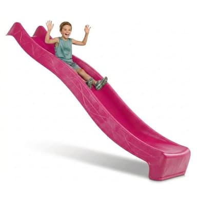 DEMMELHUBER - Kinder Rutsche Outdoor Garten Spielgeräte, Stabile Wasserrutsche für Kinder, Alternative zu Indoor Spielgeräten, 2,90 Meter lang (Pink)