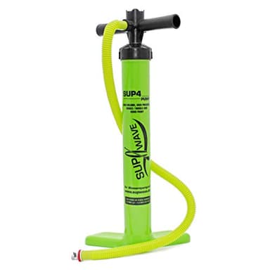 SUPwave SUP -4 Doppelhub Handpumpe mit Manometer - SUP Pumpe Bravo bis 29 PSI / 2 Bar High Big Volume Doppelhubpumpe
