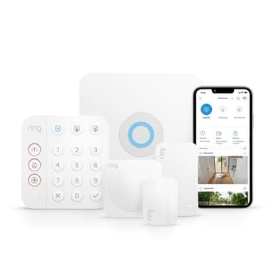 Ring Alarm-Set - S | Alarmanlage für Haus & Wohnung mit WLAN und Sensoren | Alarm-Benachrichtigungen direkt auf dein Smartphone | haustierfreundlich | Funktioniert mit Alexa