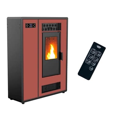 Sannover Air Slim Astral Pelletofen 12,2 kW Bordeaux