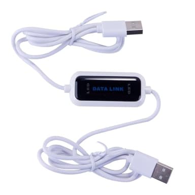 Enwye Hochgeschwindigkeits-Datenübertragungskabel für 2 PCs, 1,5 m, USB-zu-USB-Kabel für die gemeinsame Nutzung von PC-Dateien, Datenübertragung zwischen zwei Computern