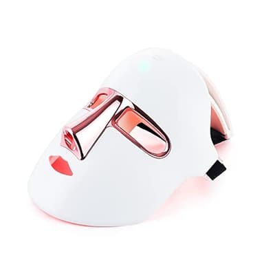 7 Farben LED Lichttherapie Maske Kabellos Beauty-LED-Gesichtsmaske lichttherapie maske, 7-Farben-Lichtmaske mit 270 Perlen, wiederaufladbare led maske gesicht für Gesichtsschönheit, Anti-Aging