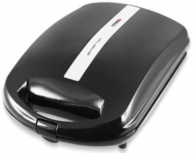 Emerio XXL Sandwich Toaster TEST GUT für alle Toastgrößen geeignet 4x große Muschelform für die ganze Familie Käse läuft nicht aus kein Verschmieren BPA frei 1300 Watt Sandwichmaker 4er