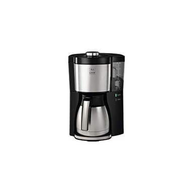 Melitta Look Therm Perfection – Filterkaffeemaschine mit Thermkanne und entnehmbarem Wassertank, für bis zu 10 Tassen, in Schwarz/Edelstahl