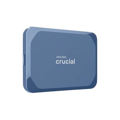 Crucial X10 6TB Externe SSD Festplatte, bis zu 2.100MB/s, USB-C 3.2 Gen2, IP65 Wasser- und Staubgeschützt, Portable SSD für Mac, PC, Smartphone und Spielkonsole, Blau matt - CT6000X10SSD9-02