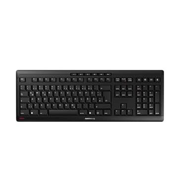 CHERRY Stream Keyboard Wireless, Kabellose Tastatur, Deutsches Layout (QWERTZ), 2,4 GHz Funk, Leise Tasten, Flaches Design, Batteriebetrieben, Schwarz