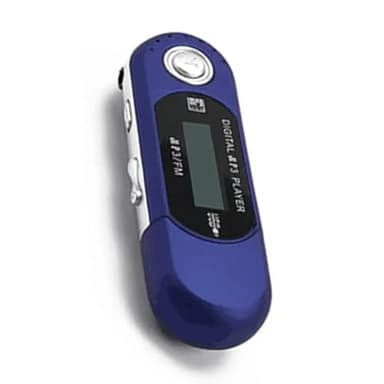 Sessleger Mini-MP3-Player, USB 2.0, kleiner USB-Stick, Musik-Player, LCD, mehrsprachig, mit 3,5 mm Audio-Buchse, automatische Abschaltung, einfach zu bedienen (B)