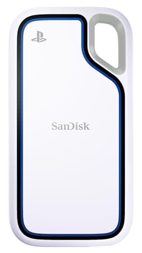 SanDisk Extreme Portable SSD für PlayStation 5 und PC's 1 TB, NVMe-SSD-Performance, Lesegeschwindigkeit bis zu 1000 MB/s, IP65 Wasser und Staubschutz, Fallsicherheit, Discord Nitro 1 Monat