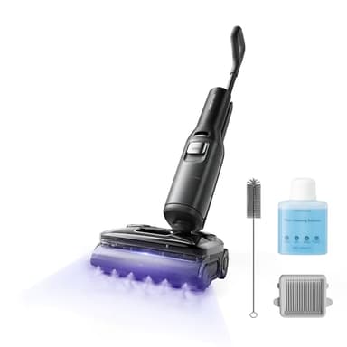 roborock F25 Ultra Nass Trockensauger mit Dampf, 180 °C Dampfmopp, 86 °C Heißwasser Saugwischer, 22kPa Staubsauger mit Wischfunktion, 90°C Selbstreinigung, 180° flache, KI-unterstütze Räder, Blaulicht