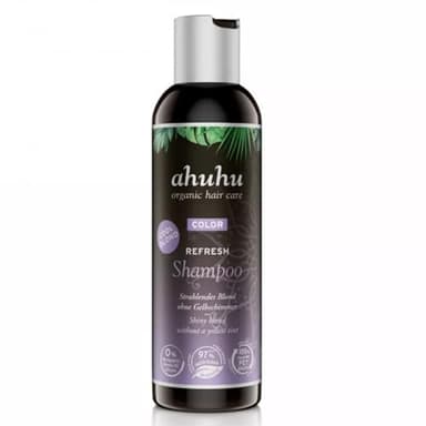 ahuhu COLOR REFRESH Shampoo Cool Blond (200ml) – Silbershampoo Anti Gelbstich für blondes & graues Haar, Feuchtigkeit & Haarpflege, vegan & silikonfrei