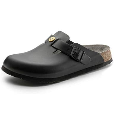 Birkenstock Herren Clogs Boston ESD Schwarz normales Fußbett 45