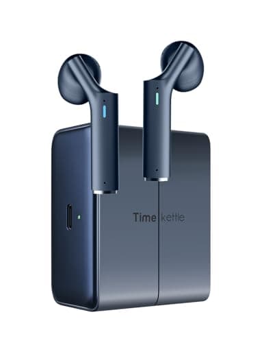 Timekettle W4 Al Übersetzer Kopfhörer, Bidirektionale Simultanübersetzung, Übersetzungsgerät, Knochenstimmensensor für Klarheit, Kompatibel mit iOS & Android, Geschützte Privatsphäre nach DSGVO