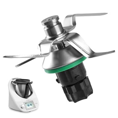 Messer für Vorwerk Thermomix TM5 und Thermomix TM6, Ersatzmesser Mixmesser aus Edelstahl mit Dichtring Küchenmaschine Mixmesser Thermomix TM5 TM6 Zubehör Ersatzteile