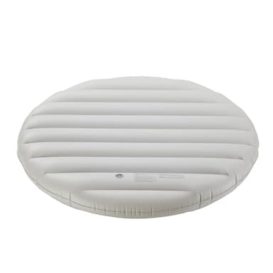 Arebos Thermoabdeckung für Whirlpools | grau | Whirlpoolzubehör für Pools | Aufblasbare Abdeckung | Ø140 cm