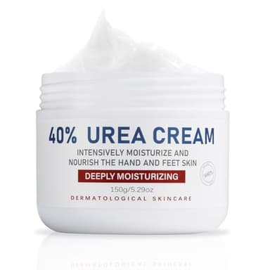 OUKEYA Urea-Creme 40 Prozent für Fuß und Hände, Urea Cream, Urea-Fuß, Fußcreme, Harnstoffcreme für Trockene, Rissige Füße, Anti Hornhaut, 40 Pro Urea-Lotion für Fersen, Ellenbogen, Maximaler Stärke