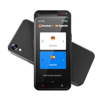 MoStrive Sprachübersetzer Gerät,Zwei-Wege-Smart-Sprach Übersetzer Foto Taschenübersetzer in Echtzeit,150 Unterstützte Sprachen,Online/Offline Sprachübersetzer für Unternehmen,Lernen Reisen