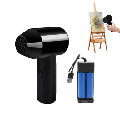 HASAIKA® Batterie-Haartrockner, USB Wiederaufladbarer Kabelloser Föhn, Tragbarer Haartrockner für Kunststudenten, natürliche lufttrocknende, schnell trocknende Gemälde