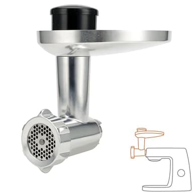 Kenwood Fleischwolf KAX950ME, Zubehör für Kenwood Küchenmaschinen, Silber