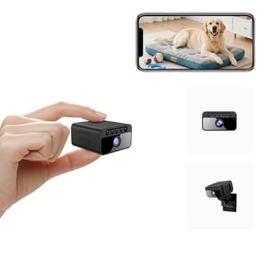 AOBOCAM Mini Kamera, WLAN 4K mit Cloud-Speicher - 150° Weitwinkel HD Überwachungskamera Innen- Drahtlose Sicherheitskamera mit Intelligente Bewegungserkennung/Nachtsicht/Energieeffiziente Akku