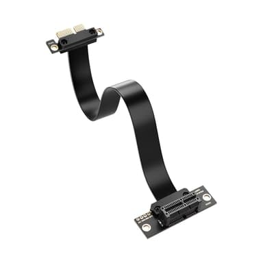 SinLoon PCIe 4.0 X1 Verlängerungskabel, 90 Grad, PCI-E, 1 x Stecker auf Buchse, Riser-Kabel (30 cm)