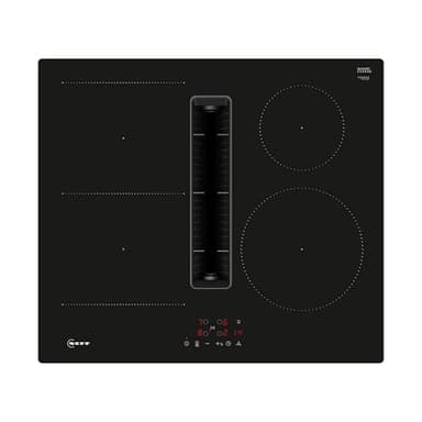 NEFF V56NBS1L0 N50, Induktionskochfeld mit integriertem Dunstabzug 60 cm, Rahmenlos aufliegend, Touch Control Bedienung, Combi Induction, Hohe Absaugleistung, Pflegeleichte Fettfilter, Extrem leise