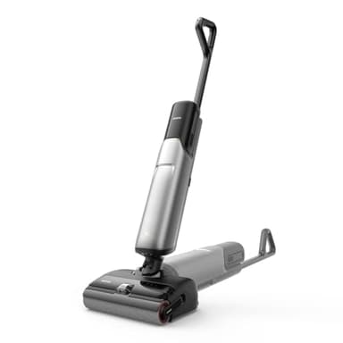Mova X4 Pro Nass-Trocken-Sauger 20.000 Pa, Heißwasser-Wischfunktion, Tangle-Free, Selbstreinigung bei 100 °C, Push-In-Basisstation, LED-Bürstenkopf, Doppelkante, intelligente Saugkraftregelung