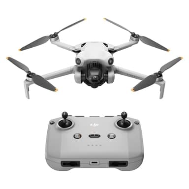 DJI Mini 4 Pro (DJI RC-N2 Fernsteuerung), faltbare Mini-Drohne mit 4K HDR-Videokamera für Erwachsene, unter 249 g, 34 Minuten Flugzeit, 20 km max. Video-Übertragungsreichweite, C0
