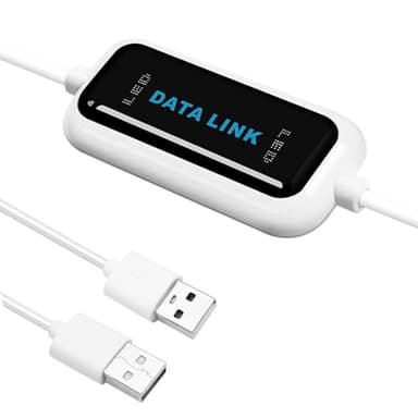 USB link kabel, USB transfer kabel PC auf PC, USB 2.0 Computer Laptop Daten Sync Link Datei Transfer Copy Cable, für Windows 11/10/8.1/8/7/Vista/XP/2000, einfaches Kopieren zwischen 2 Computern