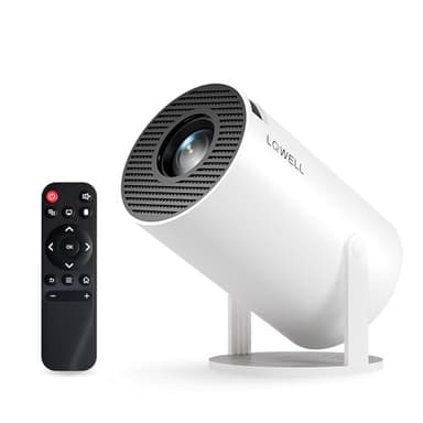 LQWELL® Beamer, Mini Projektor, unterstützt 5G WiFi, BT5.0 mit Android OS, Auto Trapezkorrektur, 220-Grad-Winkel, 130-Zoll-Display für Phone/PC/Xbox, 4K Heimkino, hdmi, 2025 Upgrade