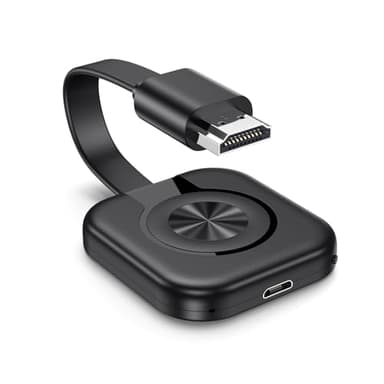 Wireless HDMI Adapter, 2.4/5 GHz Wireless HDMI Dongle für TV Stick/Beamer/Monitor, 1080P Full HD Miracast Dongle Wi-Fi Display Adapter Kompatibel mit iPhone/iPad/PC/Android/Windows/Monitor/Projektor