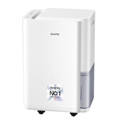 25L/d, AEOCKY luftentfeuchter elektrisch, Raumgröße ca.200m³(50m²), Smart Luftentfeuchter mit Ablaufschlauch, Geeignet für Keller, Waschküche, Schlafzimmer, Badezimmer