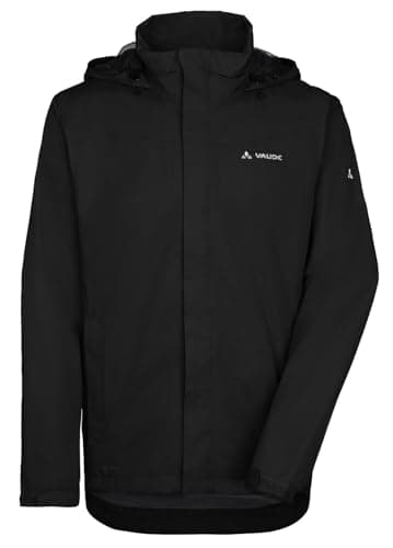 VAUDE Herren 2-Lagen Fahrrad- Regenjacke Escape Bike Light Jacket, leicht, wasserdicht, winddicht und atmungsaktiv, black, L