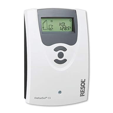 Solarsteuerung Resol DeltaSol CS Plus (inkl. 4 x PT1000 Fühler - 2 x FKP6 - 2 x FRP6) - Komplettpaket