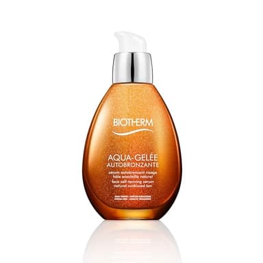 Biotherm Aqua-Gelée Selbstbräuner Serum, pflegende Tanning Drops für das Gesicht verleihen sommerlichen Teint ohne Sonne, feuchtigkeitsspendende Selbstbräuner Tropfen mit natürlichem Glow, 50 ml