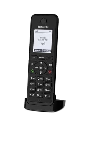 FRITZ!Fon M3 DECT-Komforttelefon | 1,8"-Monochrom-Display | HD-Telefonie | Full-Duplex-Freisprechen | Lange Akkulaufzeit | verschlüsselte Sprachübertragung | deutschsprachige Version