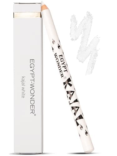 EGYPT-WONDER Weißer Kajalstift – White Kajal für wachen Blick, Augen-Highlights & Wasserlinie – Cremig weich, vegan & vielseitig einsetzbar